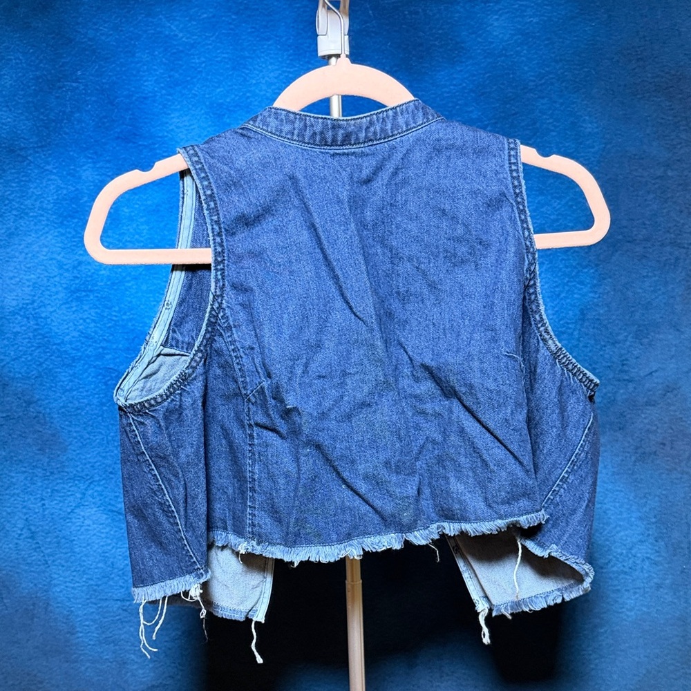 PILCRO Blue Denim Top